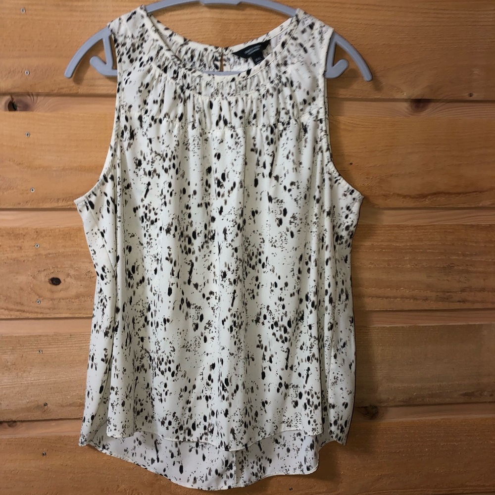 Sleeveless animal print like blouse Simply Vera size XXL